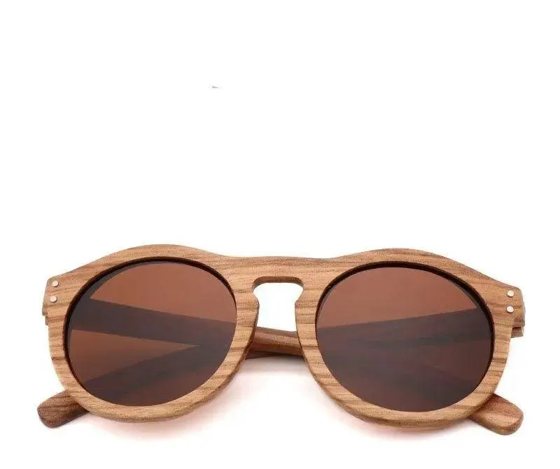 100% Real Zebra Wood Sunglasses