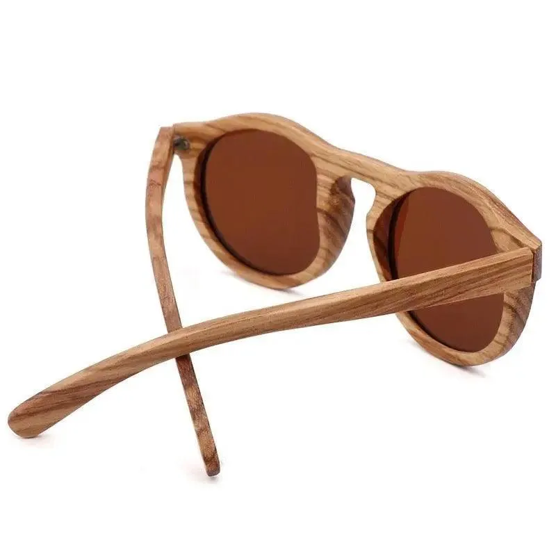 100% Real Zebra Wood Sunglasses