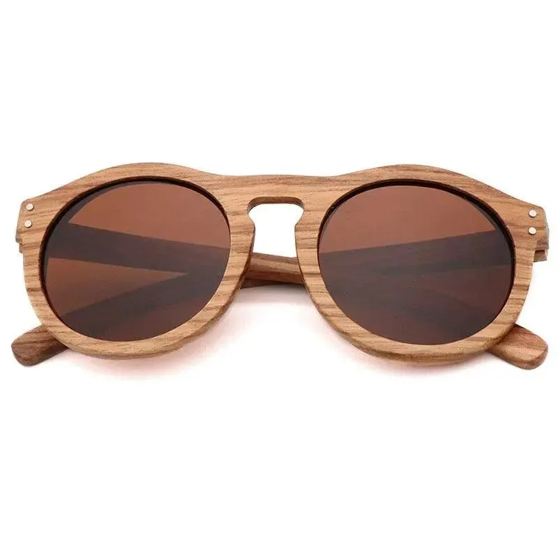 100% Real Zebra Wood Sunglasses