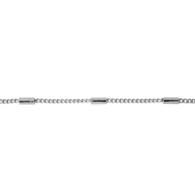 1.2mm Satellite Curb Chain - Silver