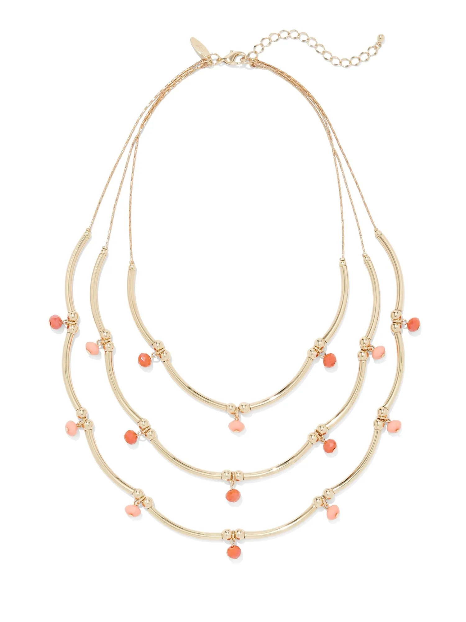 3-Row Beaded Necklace