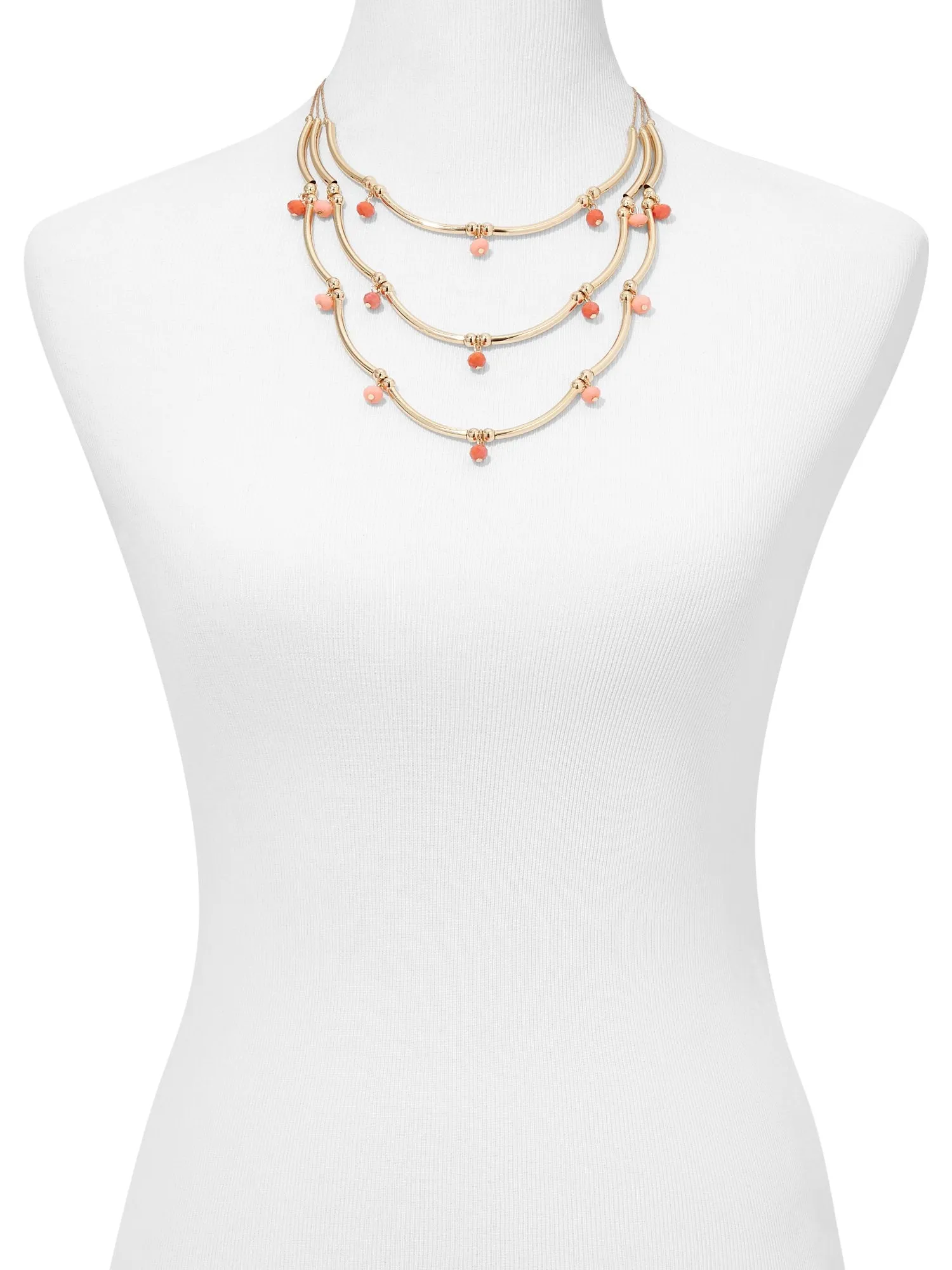 3-Row Beaded Necklace
