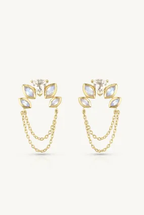 Ada Chain Gold Studs