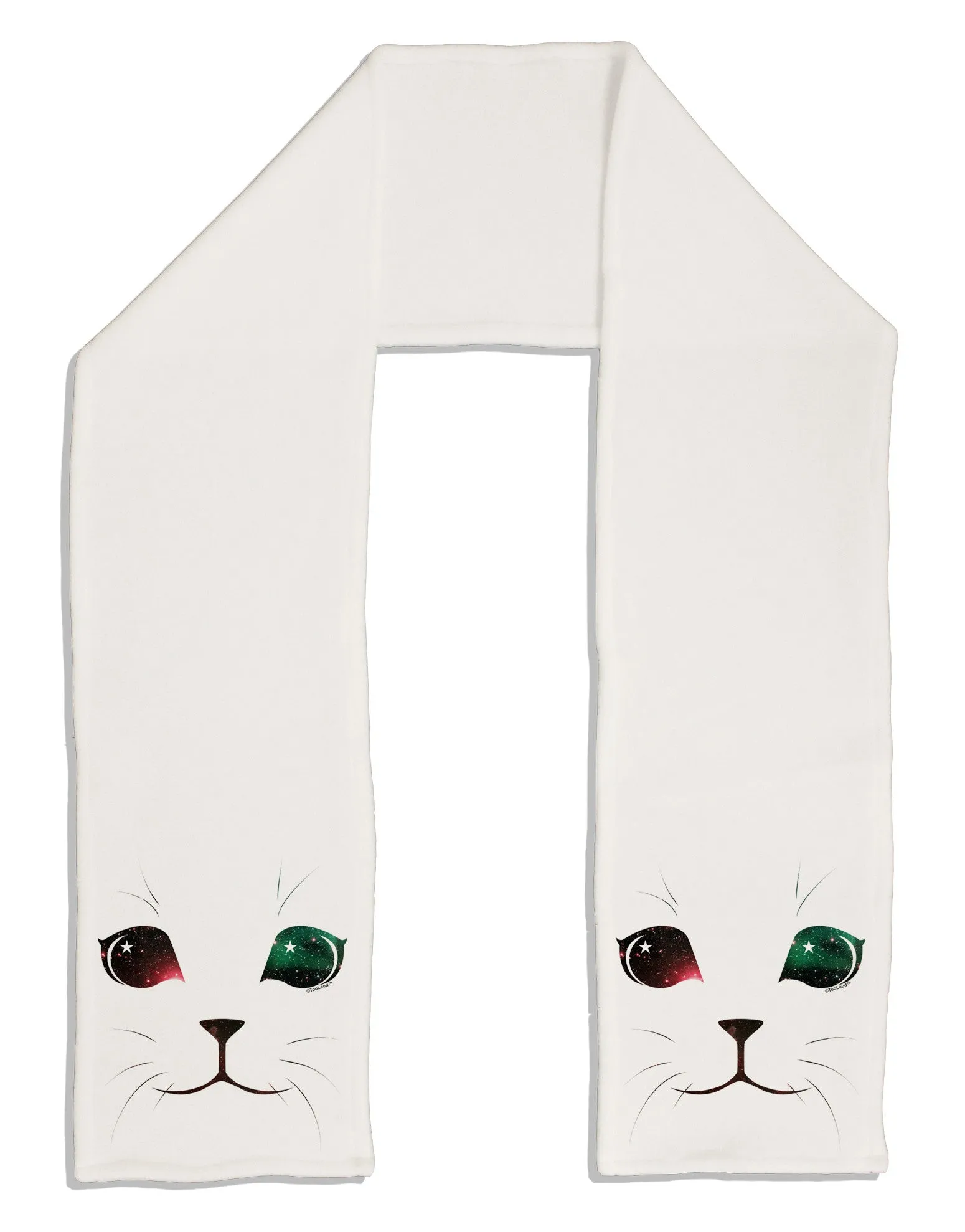 Adorable Space Cat Adult Fleece 64&#x22; Scarf by