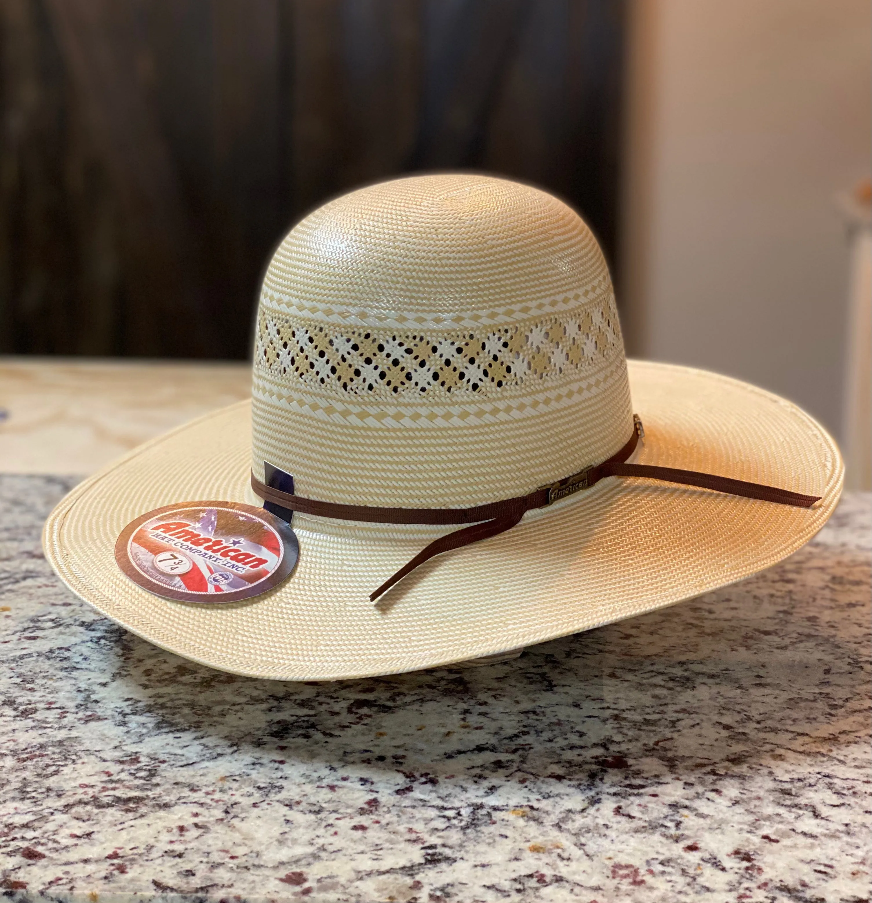 American Hat Company -  Open Crown - 1022 2CCHOC 4 1/4 Brim