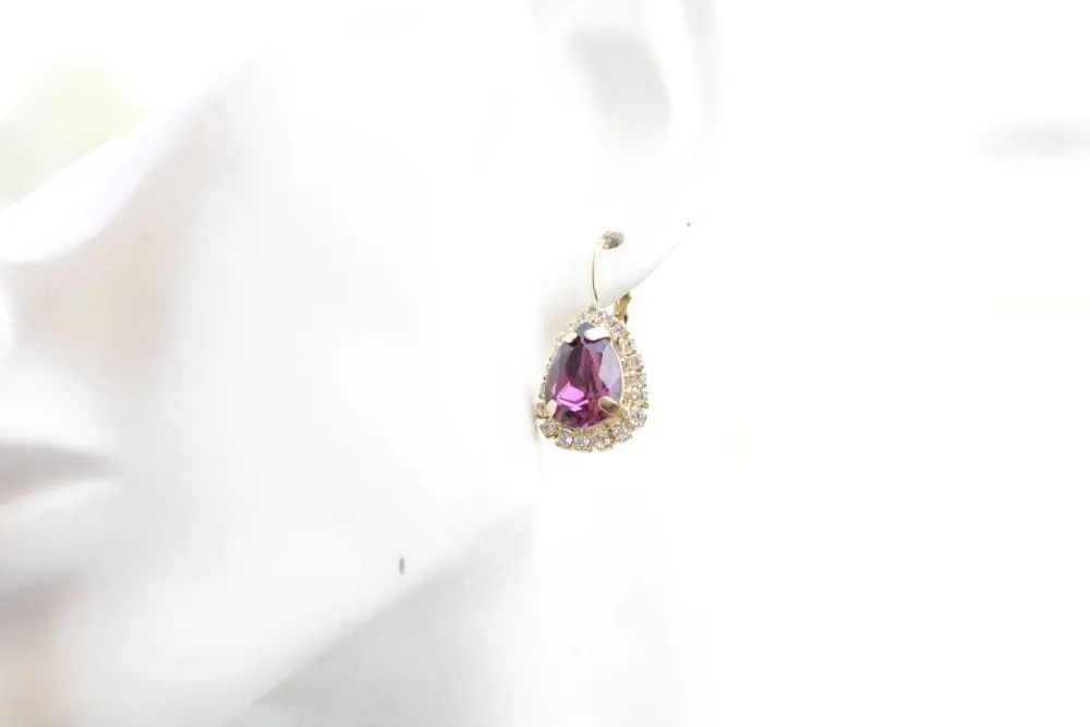 AMETHYST CRYSTALS EARRINGS