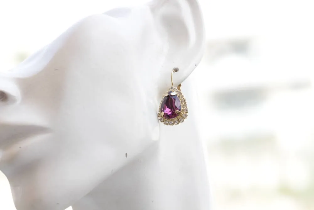 AMETHYST CRYSTALS EARRINGS