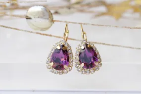 AMETHYST CRYSTALS EARRINGS