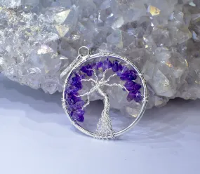 Amethyst Tree of Life Pendant