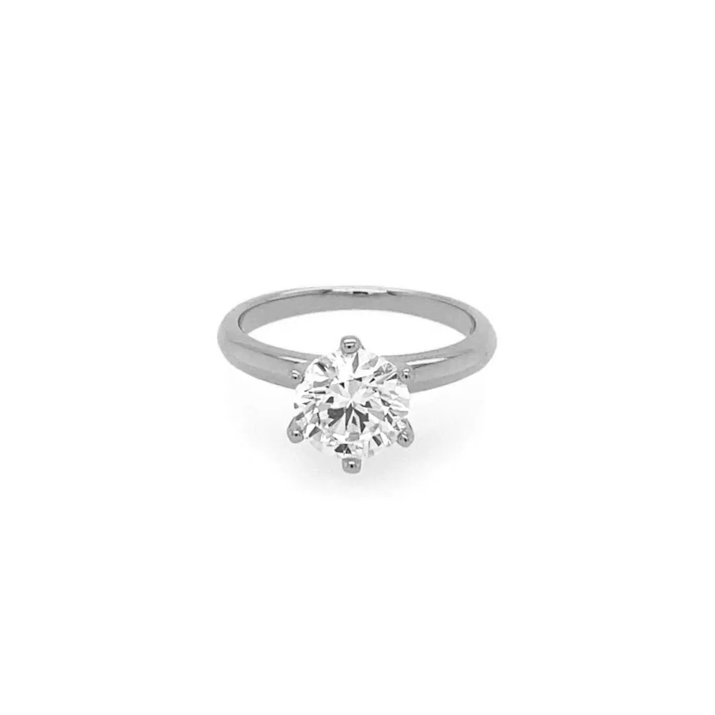 Anna Zuckerman Sterling Silver 6-Prong 1ct CZ Solitaire Ring, Size 7 (97703)