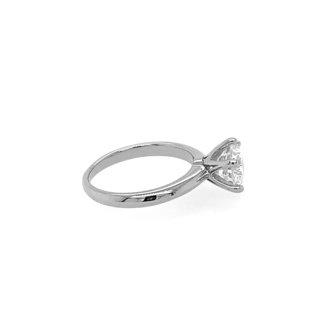 Anna Zuckerman Sterling Silver 6-Prong 1ct CZ Solitaire Ring, Size 7 (97703)
