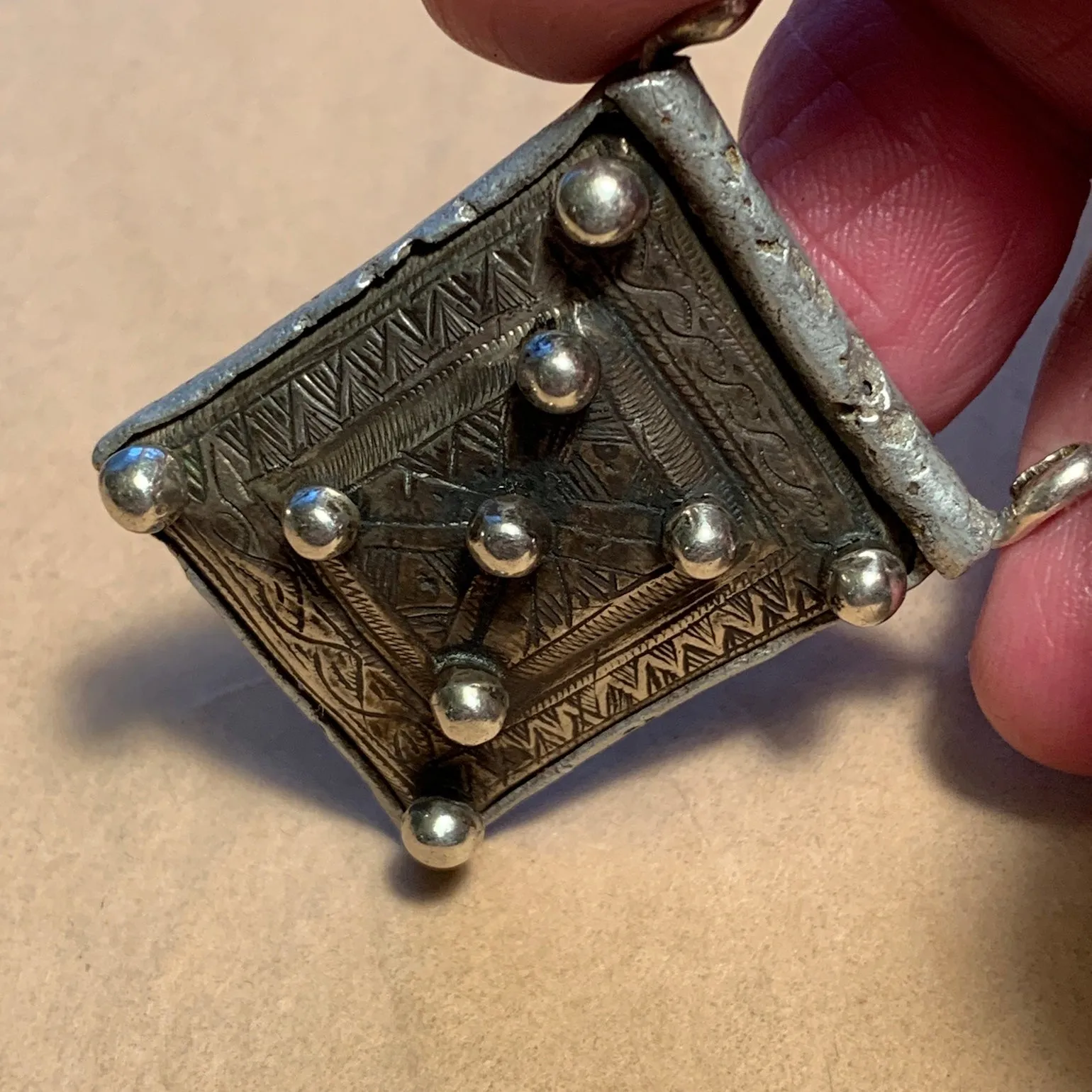 Antique Tuareg Silver Pendant