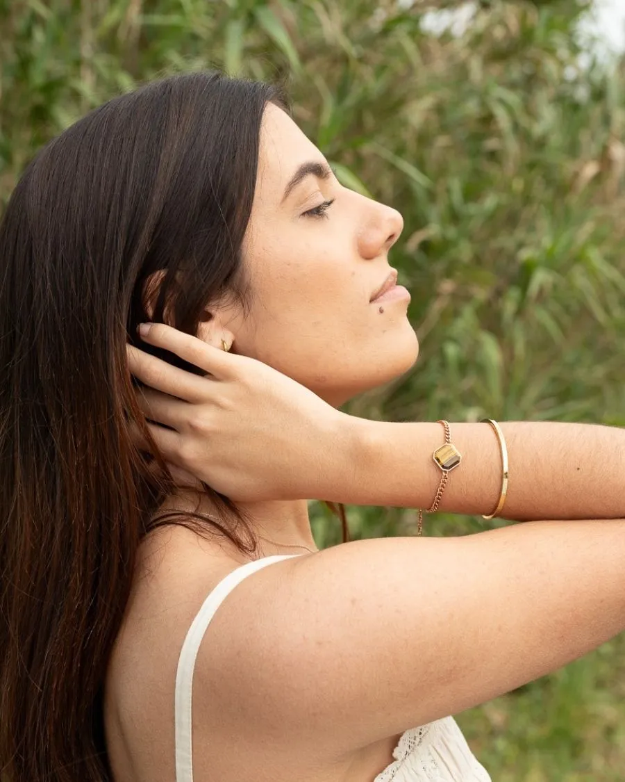 Armband - Tigerauge - Rosegold - Für Sie