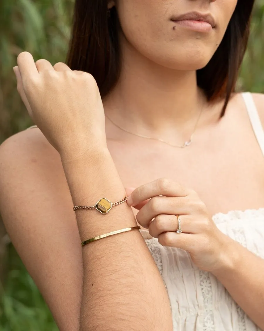 Armband - Tigerauge - Rosegold - Für Sie