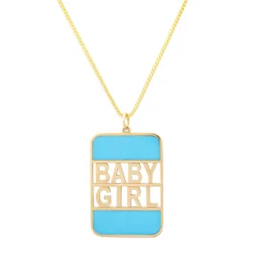 BABY GIRL Bank Necklace