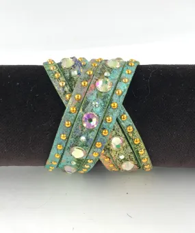 Big Stone Triple Treat - Bracelet/Choker/Boot Cuff - "Summer Romance"