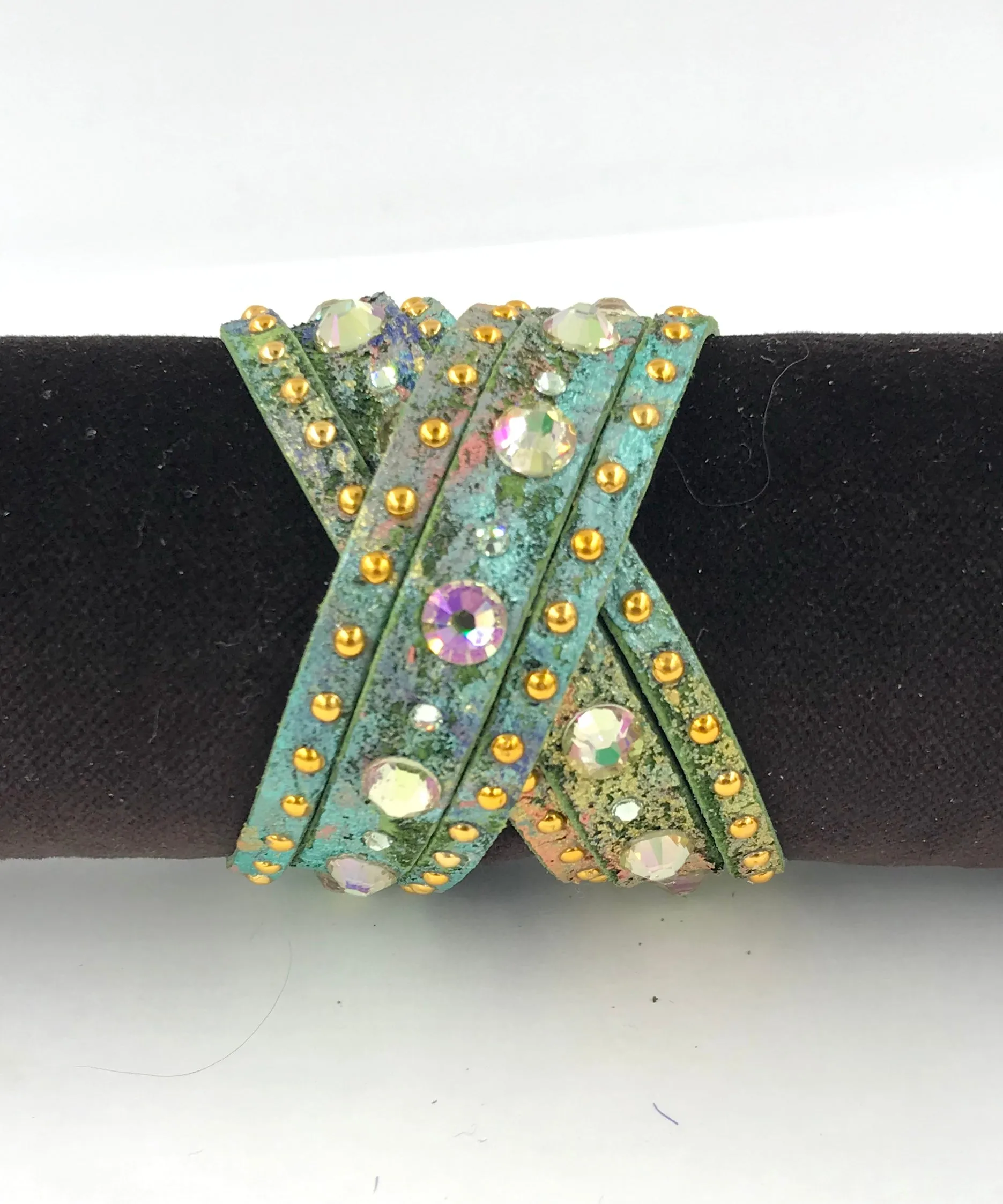 Big Stone Triple Treat - Bracelet/Choker/Boot Cuff - "Summer Romance"