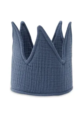 Birthday crown 12x35cm - Jeans Blue