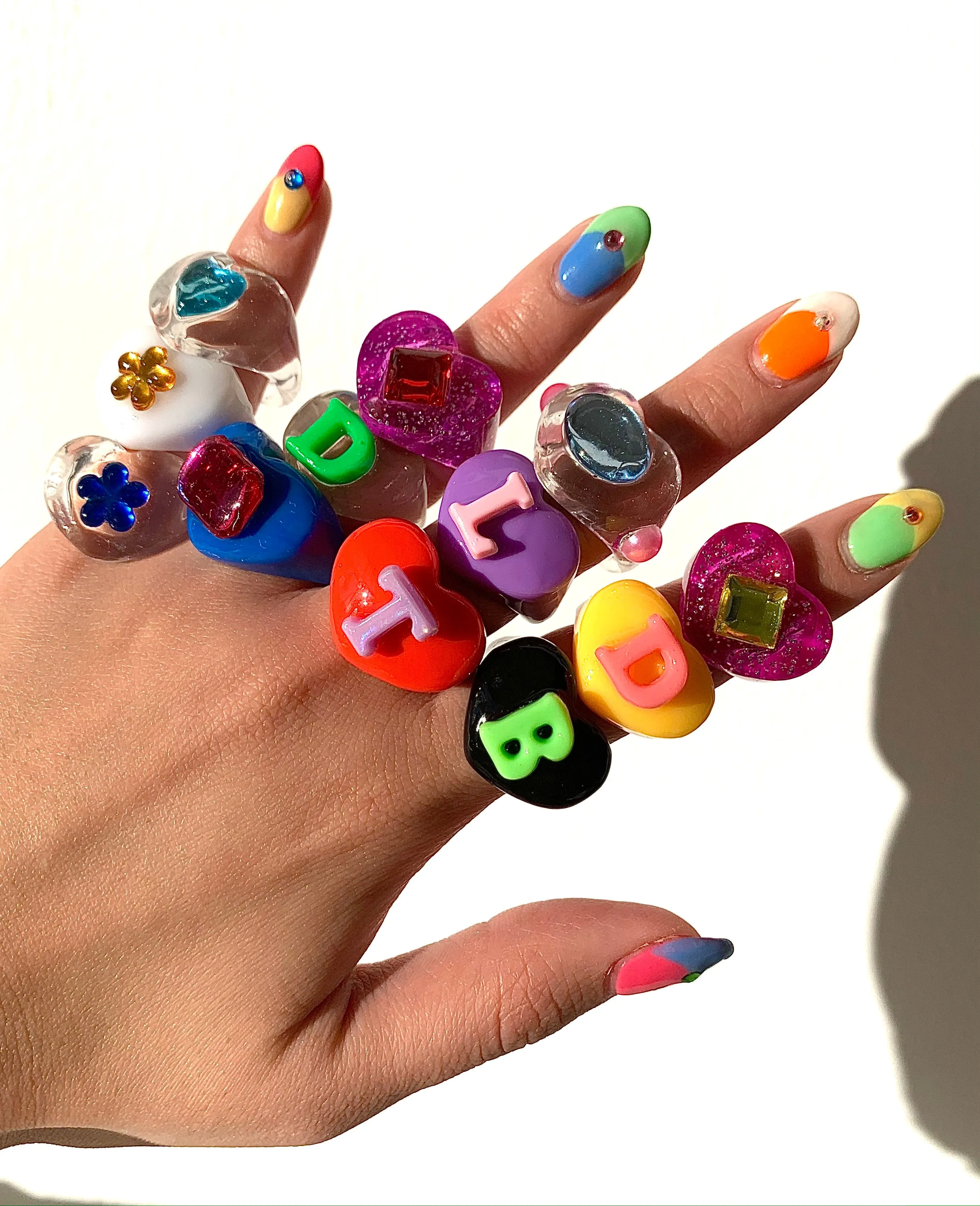 BLACK RAINBOW LUCKY RING