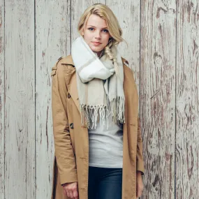 Blanche Neutral Blanket Scarf