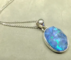 Blue Opalite Gemstone Necklace