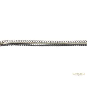 Brass Belt with 3 Types of Chain - C206 Gafforelli Srl