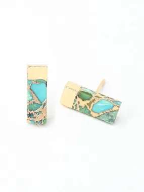 Brayden Turquoise Studs