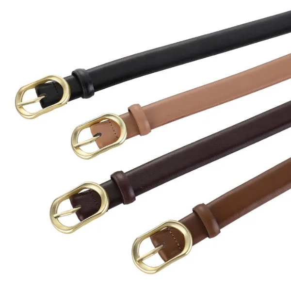 Caramel Women Genuine Leather Belt 焦糖色女士真皮皮带 KCBELT1087