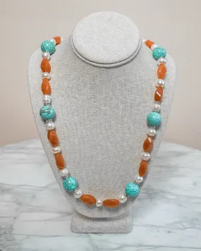 Carnelian Turquoise Necklace