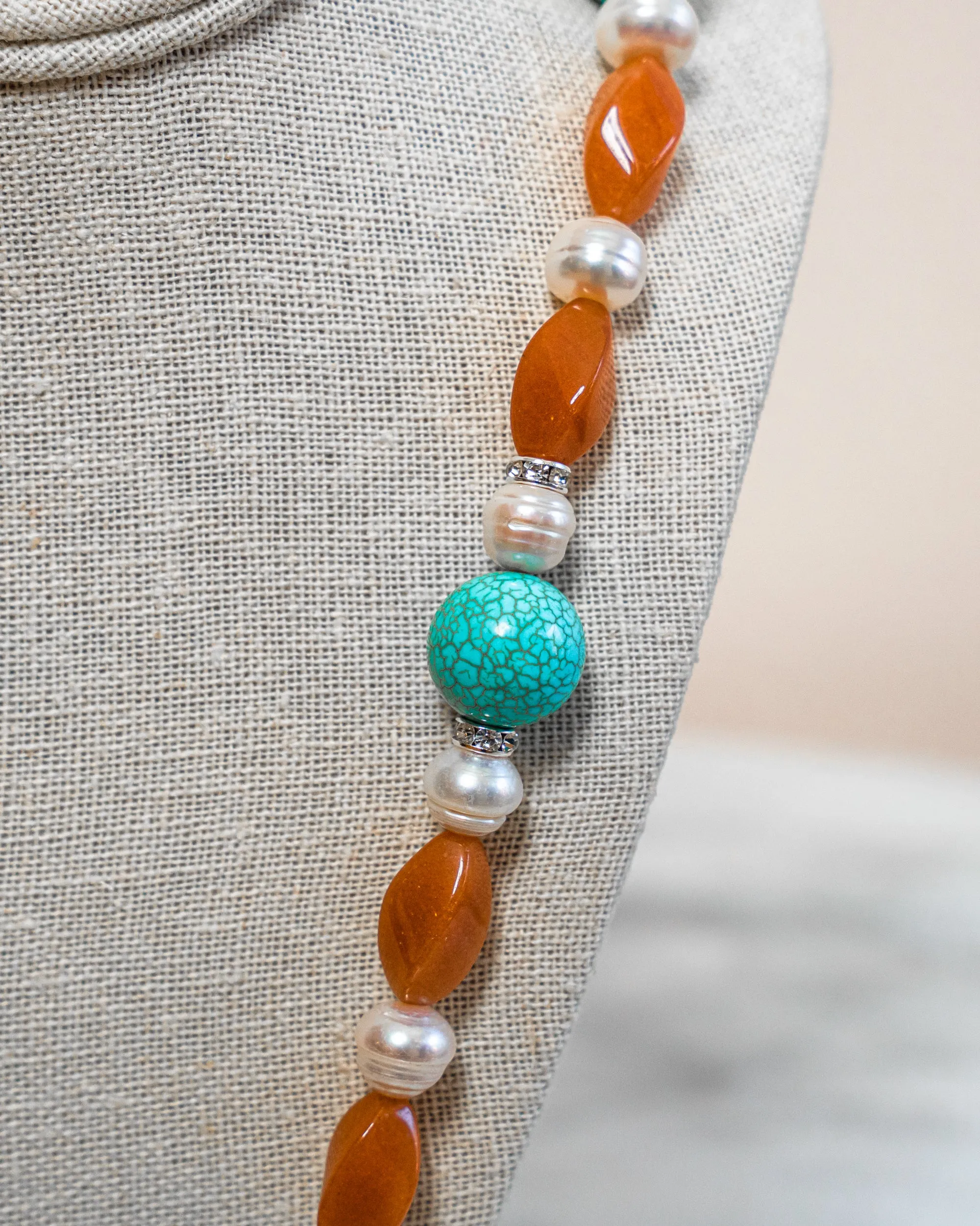 Carnelian Turquoise Necklace