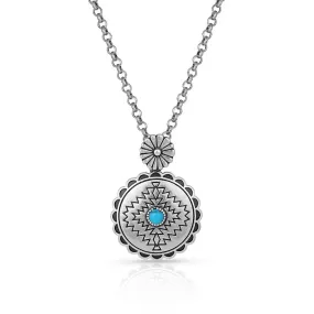 Center of the Storm Turquoise Necklace
