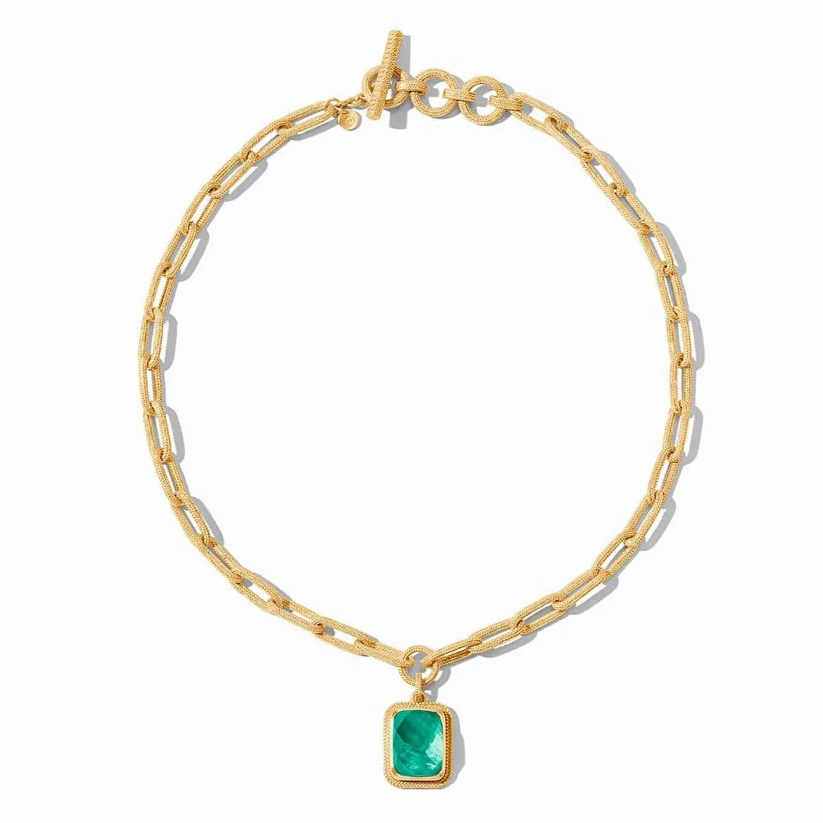 Cheval Paperclip Statement Necklace - Obsidian Black