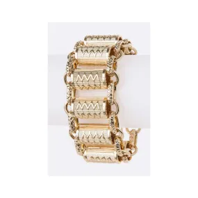 Chunky Metal Bar Bracelet