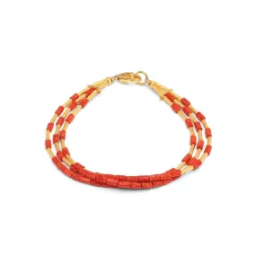 Clema Red Sponge Coral Bracelet - 82060296