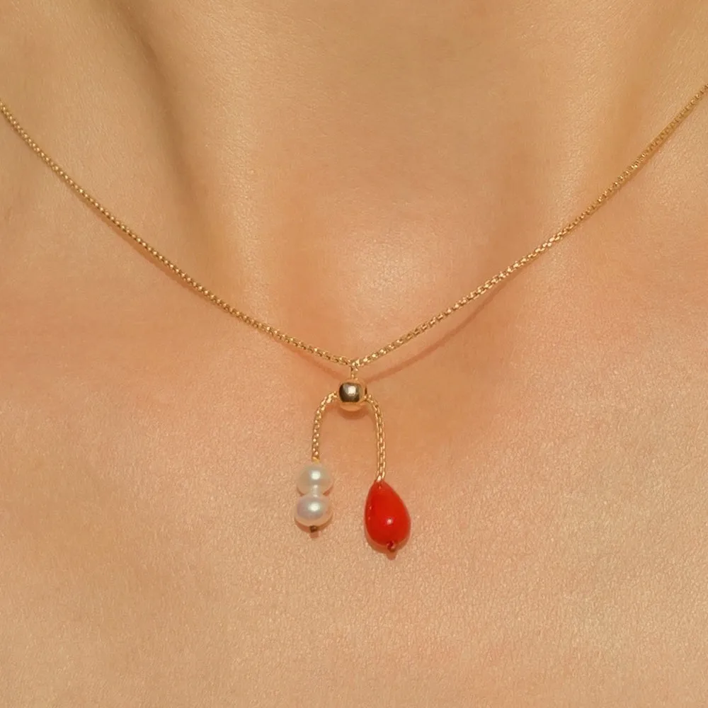 Coral Chain Necklace
