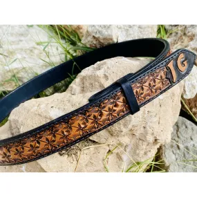 Custom  Geo 2 Stamped belt