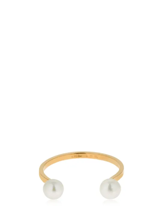 Delfina Delettrez   18kt Double pearl ring 