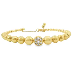 Diamond Bubble Cuff Bracelet