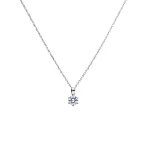 Diamonfire Round 1.00cts 6 Claw Necklace P4608