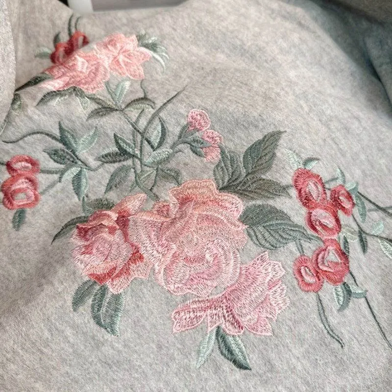 Embroidery 100% Pure Cashmere Scarf Soft and Warm 200x70 cm