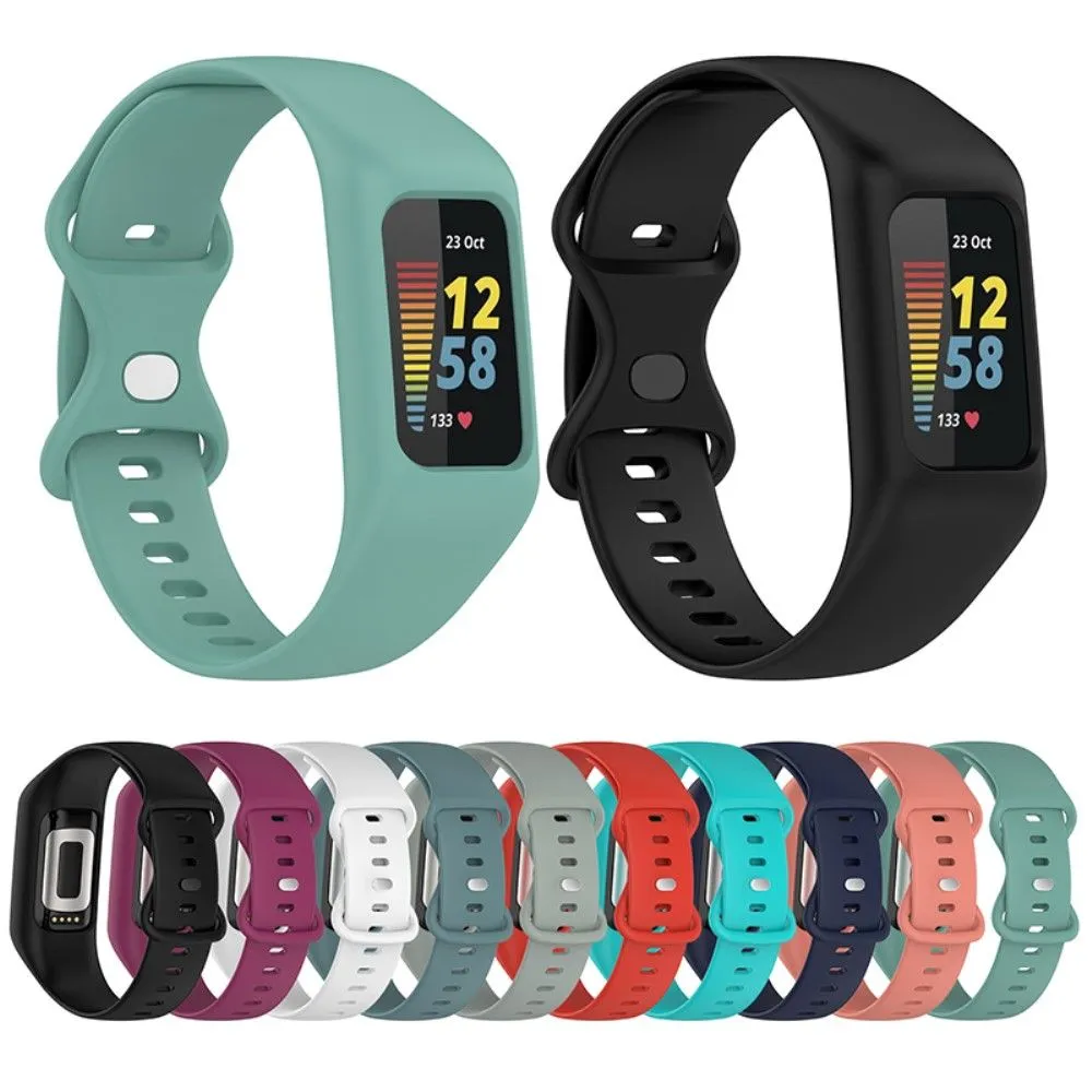 Fitbit Charge 3 simple silicone watch strap - Coral Pink
