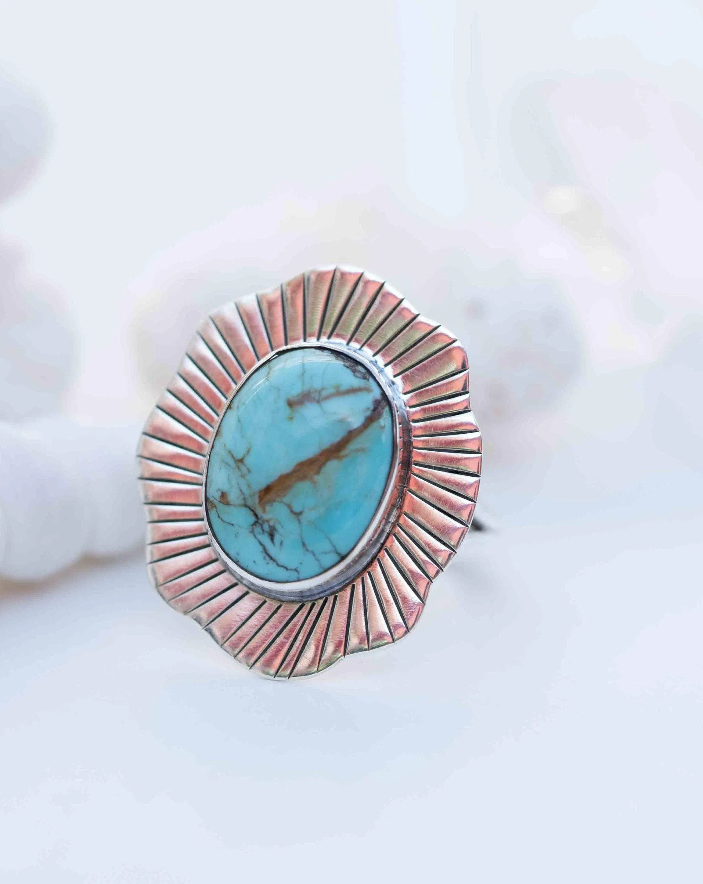 Gaby Ring ~ Turquoise ~ Sterling Silver 925 ~ MR281