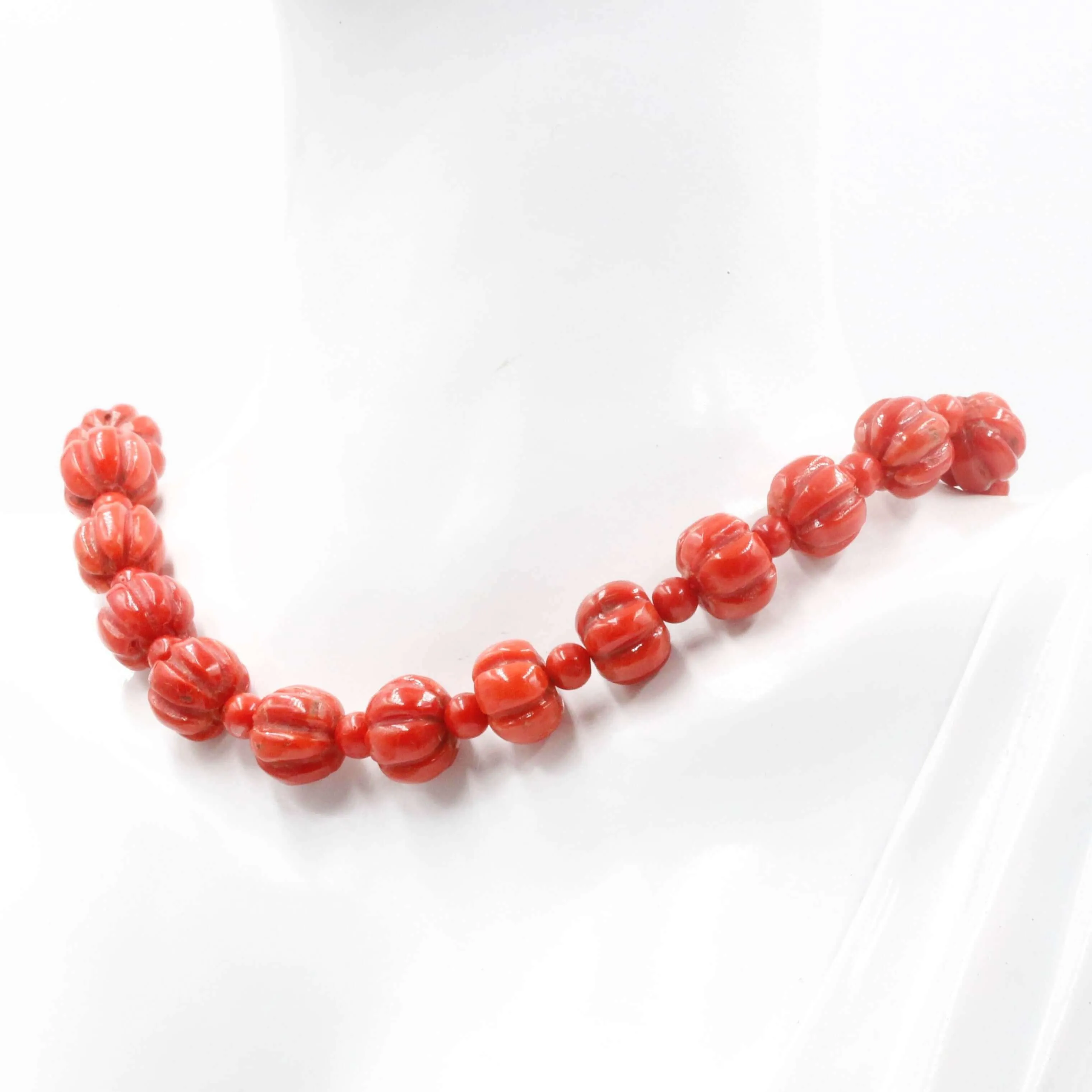 Genuine Italian Coral Beaded Strand 100% Natural Italian Coral Untreated Coral Coral Gemstone Carved Coral Natural Coral Beads SKU: 6142984