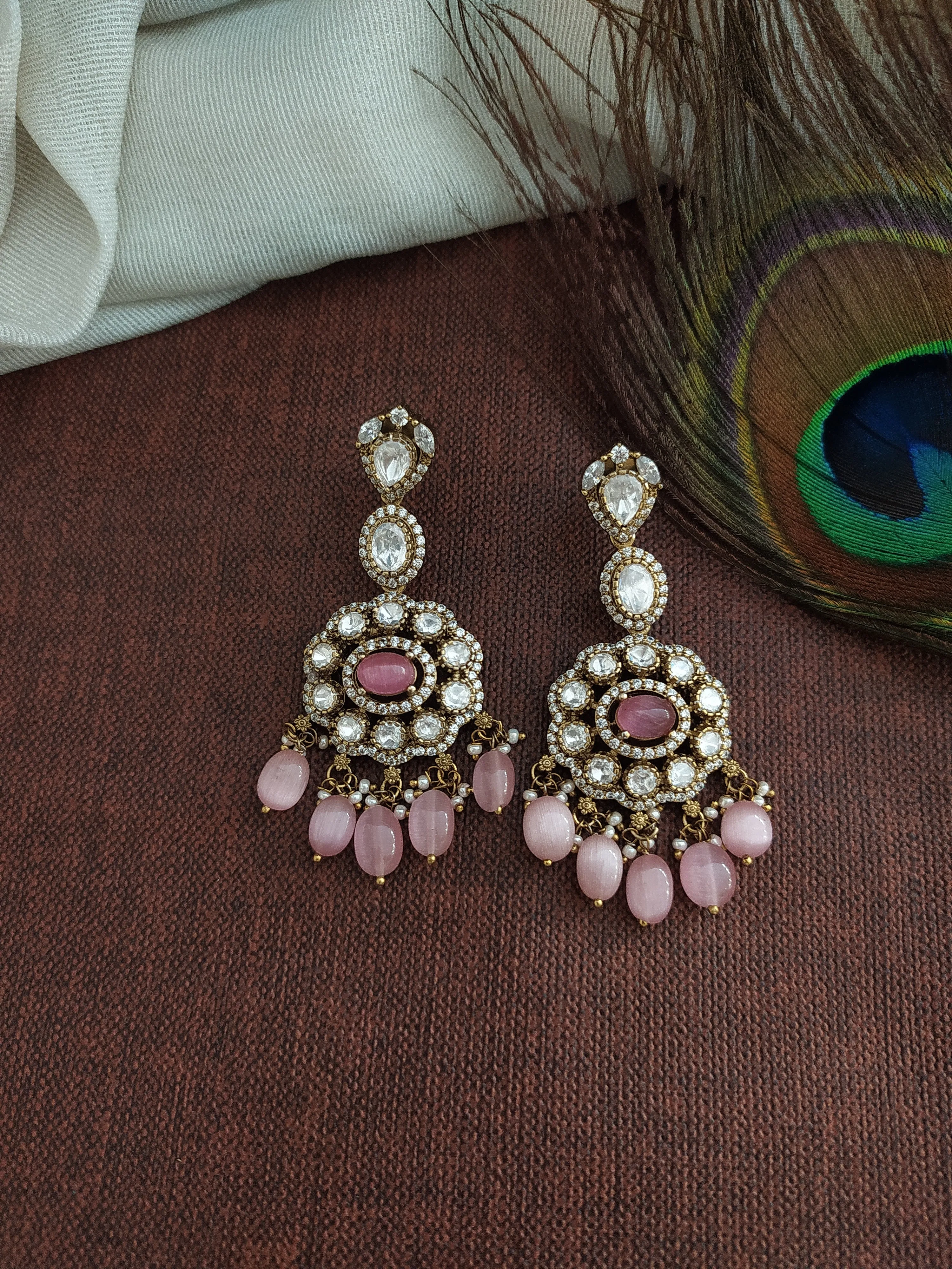 Glamourous Design Victorian Diamond & Beads Choker Sets