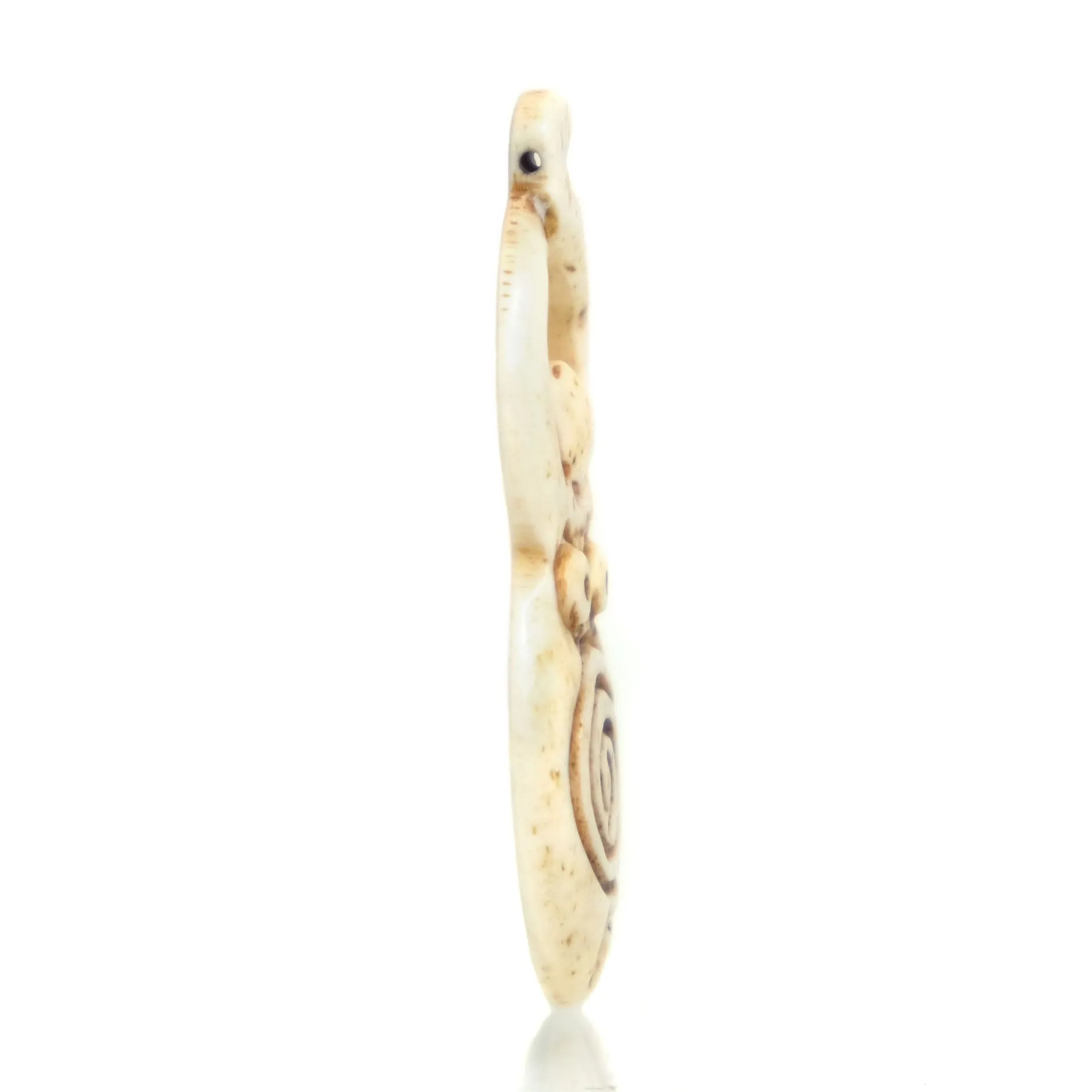 Goddess Carved Bone Pendant