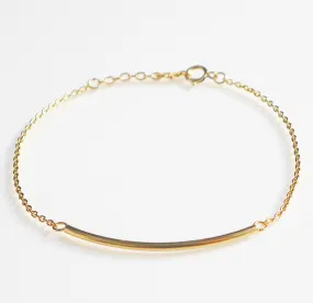 Golden Bar Daily 18k Gold Plated Over .925 Sterling Silver Bracelet