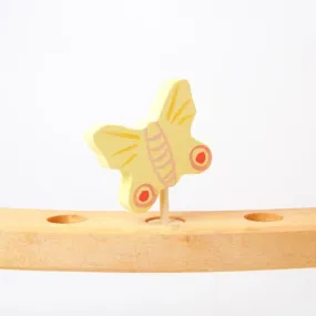 Grimm's Candle Holder Decoration-Yellow Butterfly