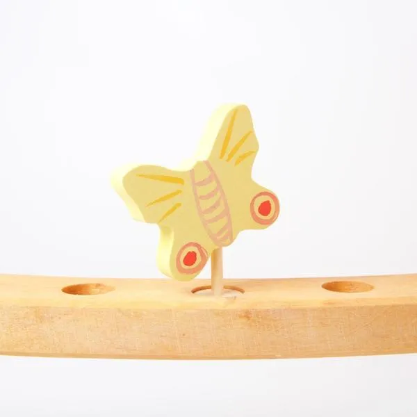 Grimm's Candle Holder Decoration-Yellow Butterfly