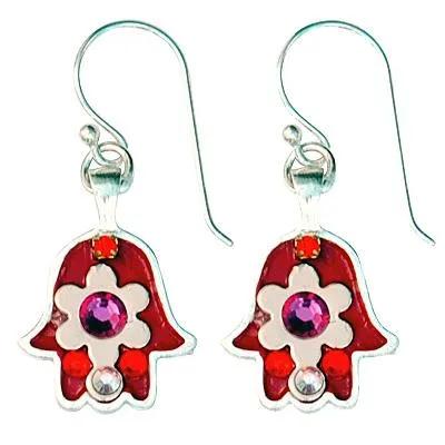 Hamsa Earrings in 9 Color Options- Small