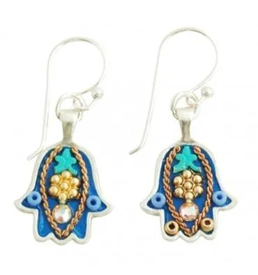 Hamsa Earrings in 9 Color Options- Small